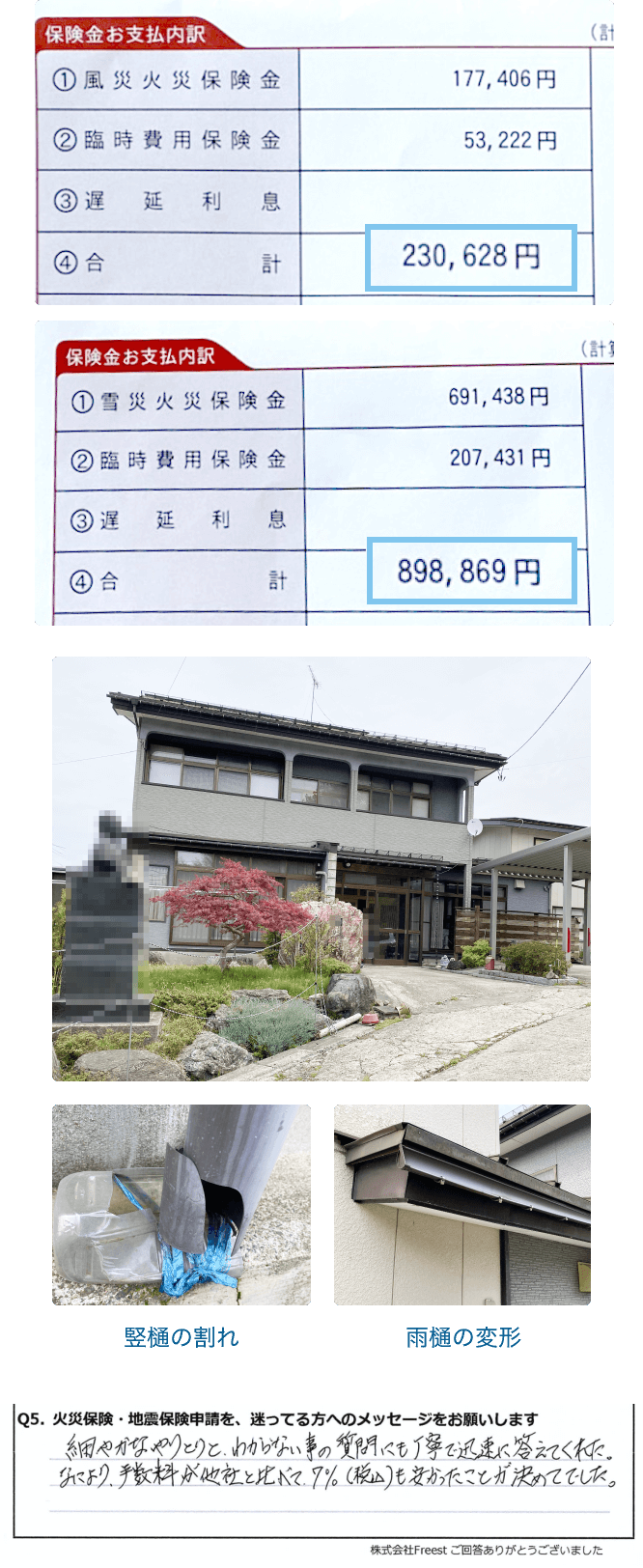 台風による被害